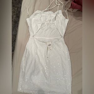 Windsor white sparkly dress (L)